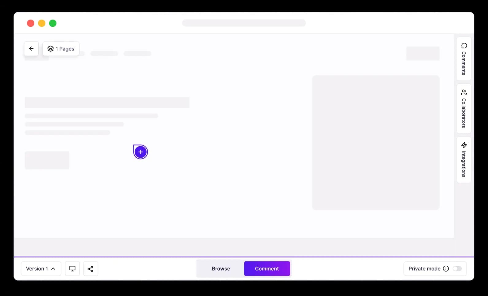 Comment on website