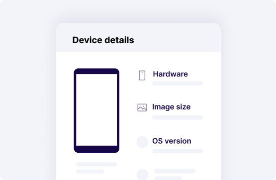 bug tracking tool Get Exact device configuration