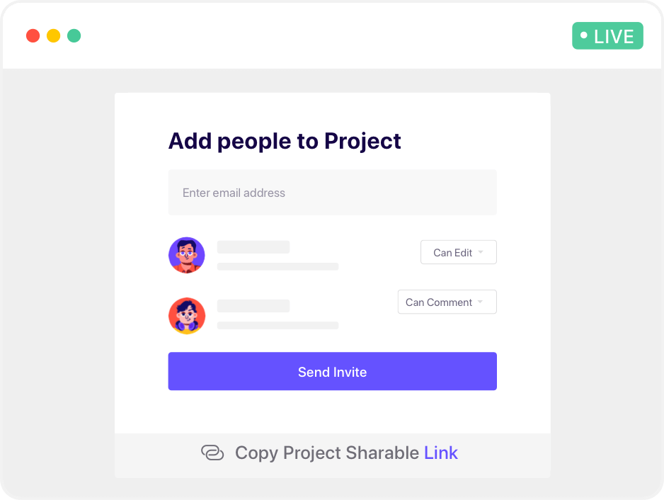 ruttl project sharing feature