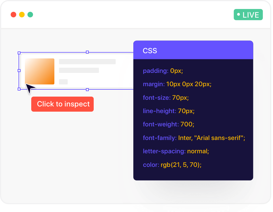 ruttl inspect css panel ui shot